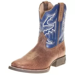 Childrens Ariat Blue Sorting Pen Cowboy Boot