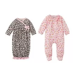 Mud Pie Leopard Watch Me Grow Set