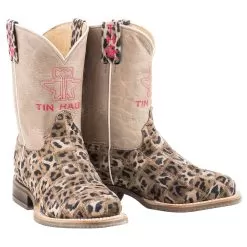 Tin Haul Footwear Kids Cheetah Patchwork Cowgirl Boots -Western Cowboy Equipment Shop 1401800770862 3