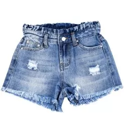 Girl's High Waisted Denim Shorts