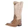 Macie Bean Girls Toasted Caiman Print Bleached Bone Cowboy Boot -Western Cowboy Equipment Shop 141462 default l