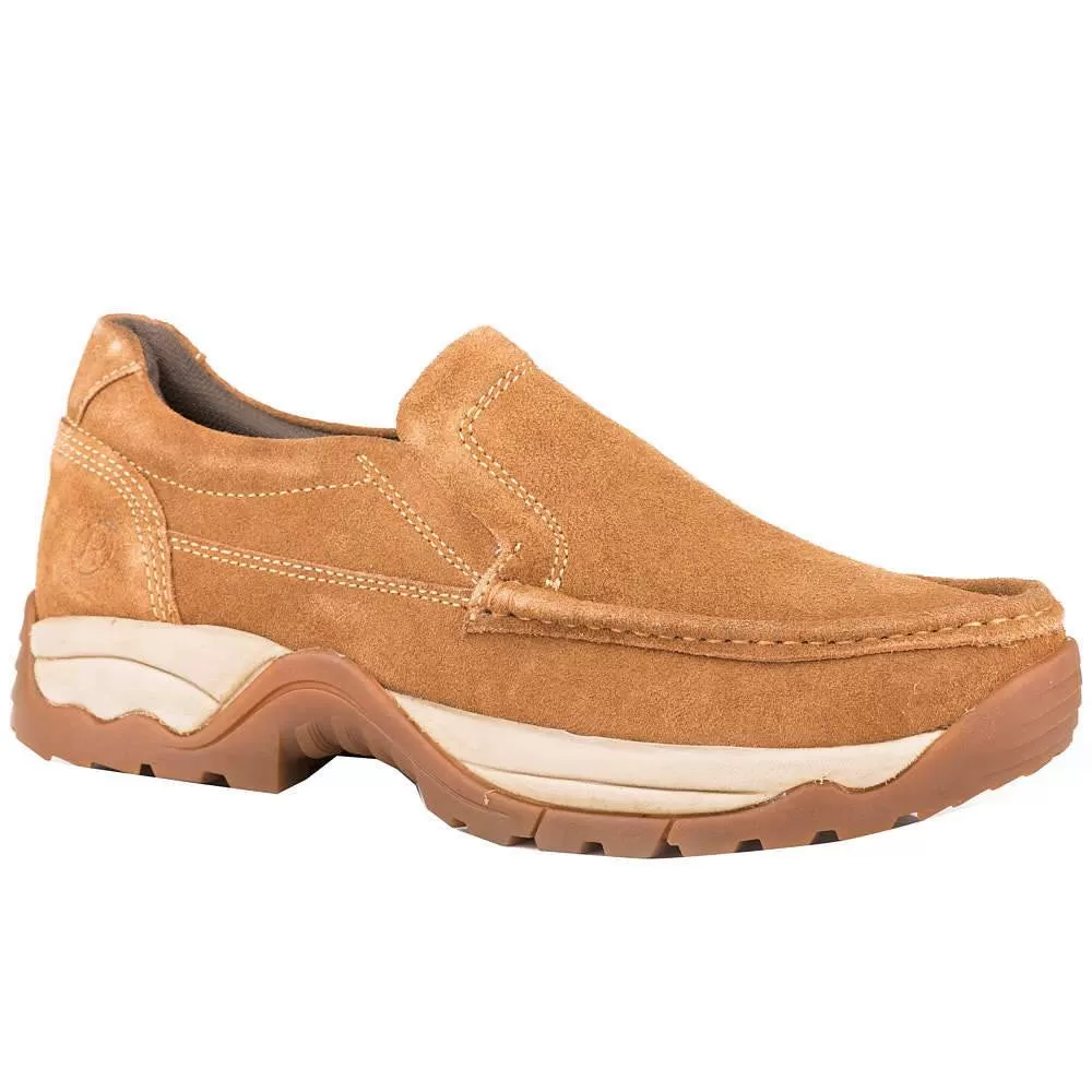 Roper Men's Tan Suede Maverick Casual Shoe 3 Roper Men's Tan Suede Maverick Casual Shoe