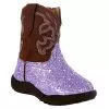 Roper NRS Exclusive Infant Footwear Purple Glitter Boot -Western Cowboy Equipment Shop 142380 default l