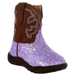 Roper NRS Exclusive Infant Footwear Purple Glitter Boot