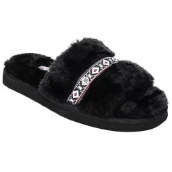 Minnetonka Women's Minnetonka London Black Slipper
