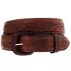 Vogt Silversmiths Oiled Bison Floral Belt -Western Cowboy Equipment Shop 143252 default l