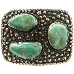 Paige Wallace Women's Turquoise Three Stone Buckle