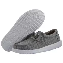 Heydude Toddler Hey Dude Linen Stone Wally Casual Shoes