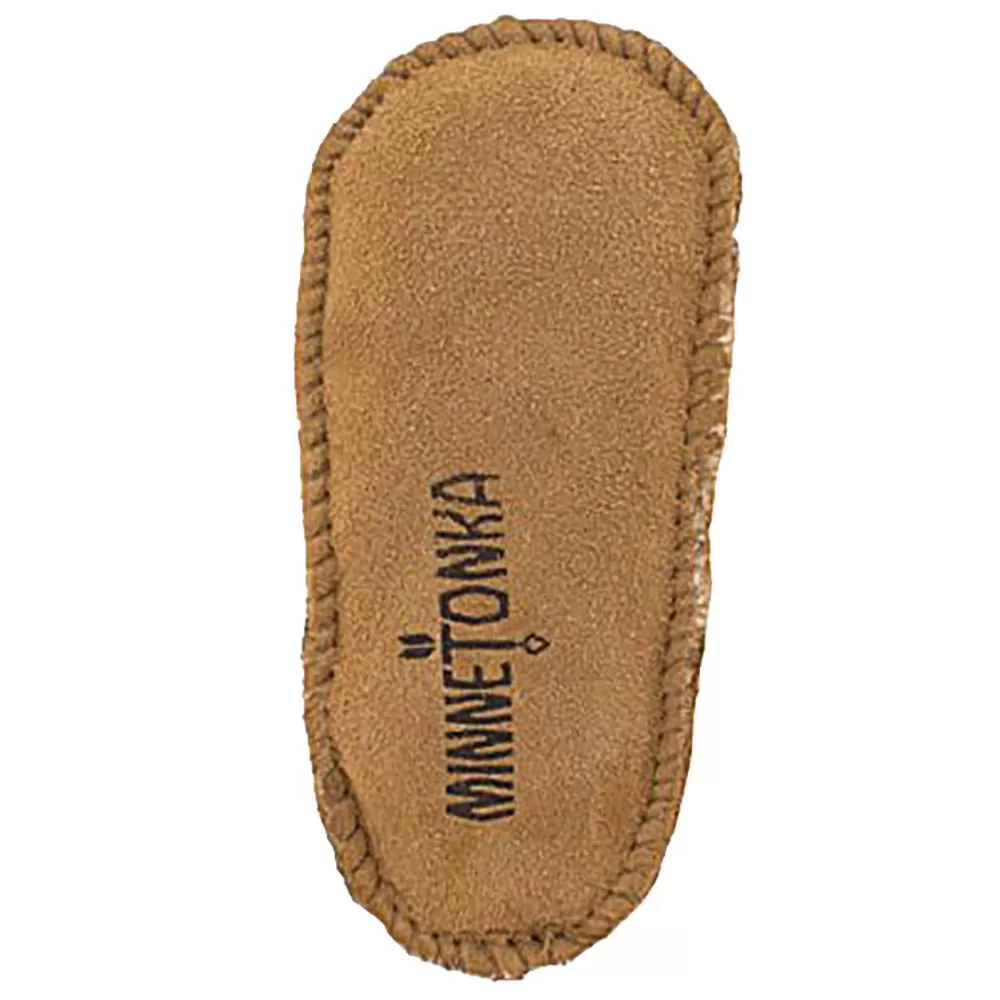 Minnetonka Girl's Minnetonka Golden Tan Sheepskin Bootie 7 Minnetonka Girl's Minnetonka Golden Tan Sheepskin Bootie - Image 5