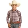 Panhandle Boy's Purple Plaid Snap Shirt -Western Cowboy Equipment Shop 146607 default l