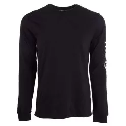 Wrangler Men's White Logo Long Sleeve T-Shirt