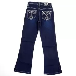 COWBOY HARDWARE Cowgirl Hardware Girls Dark Wash Aztec Jeans