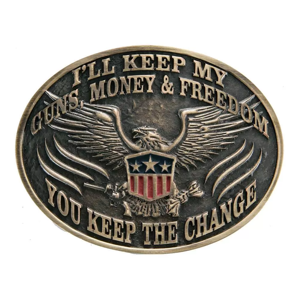 And West I'll Keep My Guns, Money & Freedom Buckle 3 And West I'll Keep My Guns, Money & Freedom Buckle