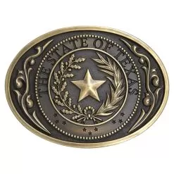 And West The State Of Texas Seal Buckle