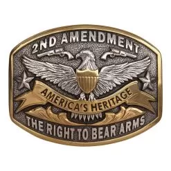 And West 2nd Amendment, The Right To Bear Arms Buckle