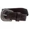 Gem Dandy Accessories Mens Black Stretch Belt W/Tooled Ends -Western Cowboy Equipment Shop 149508 default l