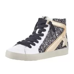 Shu Shop Pia High Top Black Casual Shoe