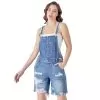 Risen Jeans Women's Distressed Bermuda Overalls -Western Cowboy Equipment Shop 151667 default l
