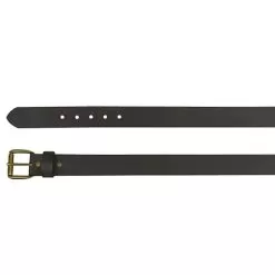 Men's JP West Dark Brown Bomber Leather Belt