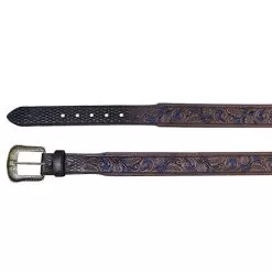 Men's JP West Blue Inlay Belt