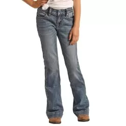 Rock & Roll Denim Girl's Denim Medium Wash Trouser -Western Cowboy Equipment Shop 152529 default l 73a88e43 5055 4538 9e31 4c88b4543f2d