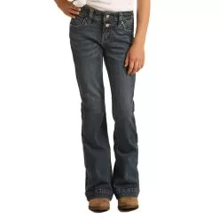 Girl's Rock & Roll Denim Dark Wash Trouser