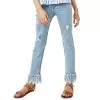 Girls Denim Frayed Hem Jeans