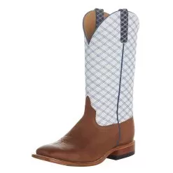 Horsepower Men`s Sugared Brass 13in. White Glove Cowboy Boot