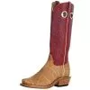 Olathe Boot Company Men's Ride Ready Umber Elephant 15in. Cherry Buffamonte Top Cutter Toe Boot -Western Cowboy Equipment Shop 154414 default l