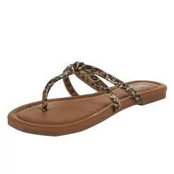 Corkys Footwear Womens Swimsuit Gold Leopard Sandal