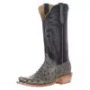 R Watson Boots Men`s Serpentine Bruciato FQ Ostrich 13in. Black Sinatra Cowhide -Western Cowboy Equipment Shop 155517 default l