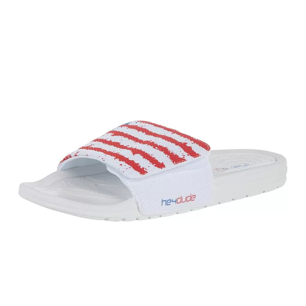 Heydude Men`s Hey Dude White Phoenix Flag Slide 3 Heydude Men`s Hey Dude White Phoenix Flag Slide