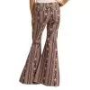 Rock & Roll DenimGirls Tan Aztec Bell Bottom -Western Cowboy Equipment Shop 156055 default l