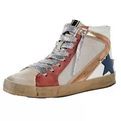 Shu Shop Kids Roxanne Mauve High Top Casual Shoe