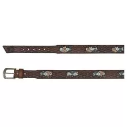 Men's Red Dirt Hat Southwest Buffalo Inlay Belt