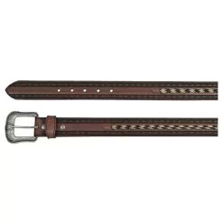 Men's JP West Braided Horsehair Tooled Belt
