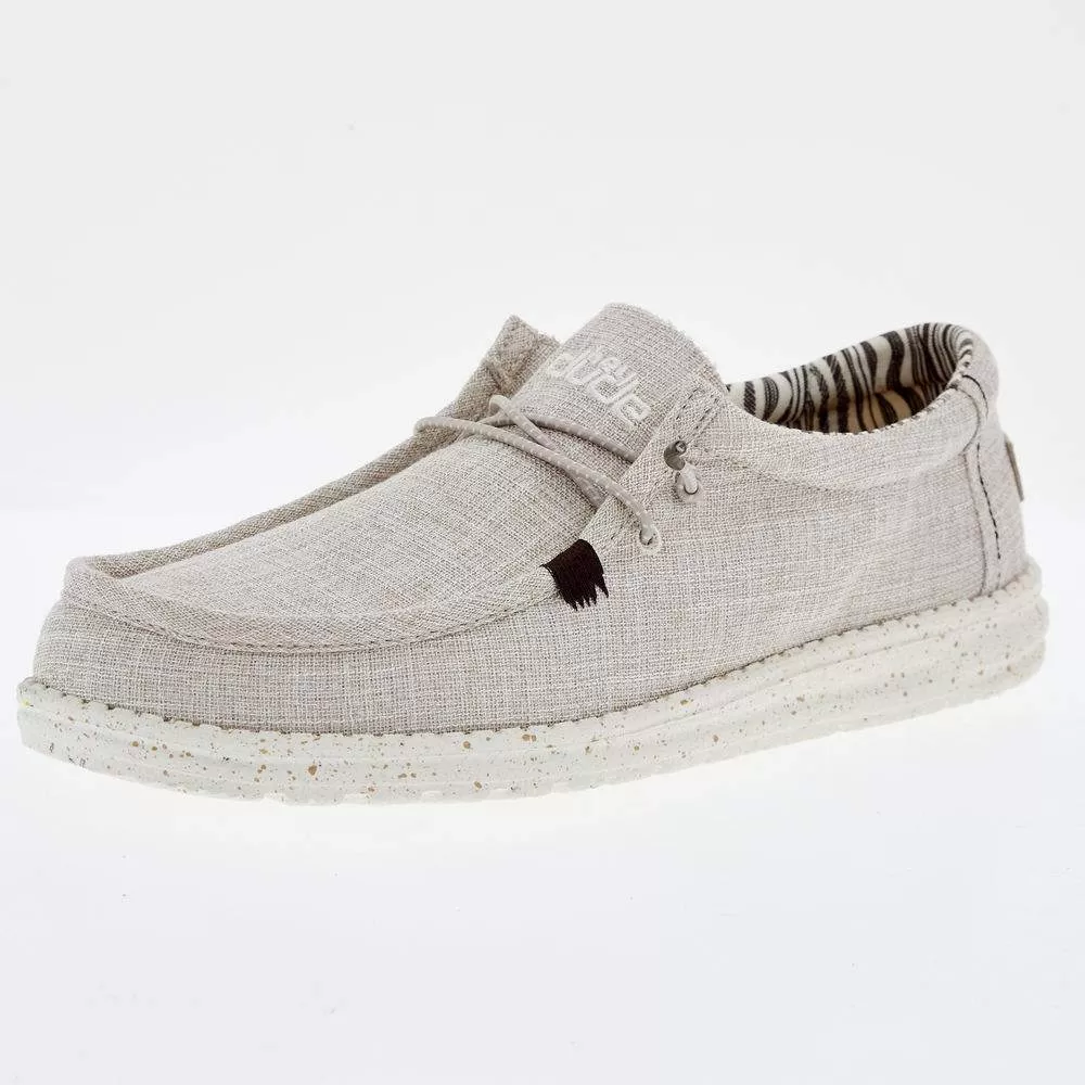 Heydude Men`s Hey Dude Wally Eco- Linen Beige 3 Heydude Men`s Hey Dude Wally Eco- Linen Beige