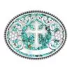 M&F Ladies Turquoise Stone Cross Buckle 2 M&F Ladies Turquoise Stone Cross Buckle -Western Cowboy Equipment Shop 15894 default l