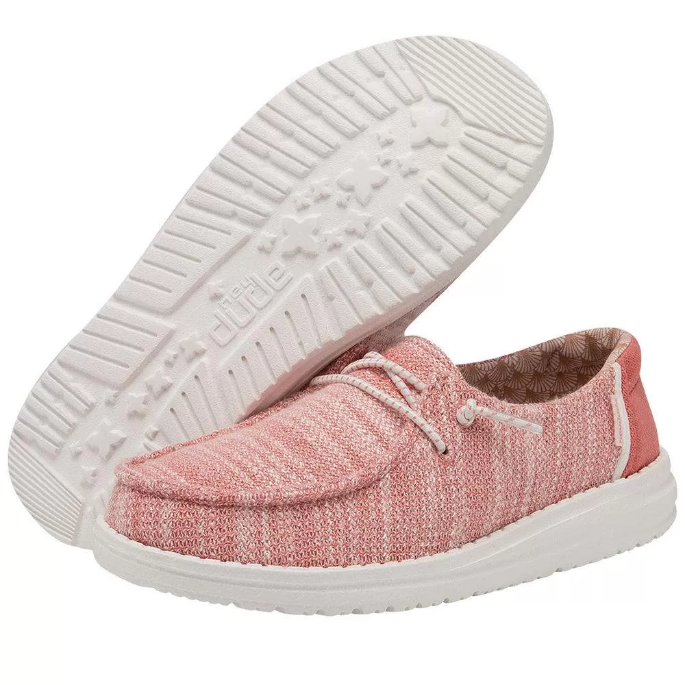 Heydude Youth Hey Dude Stretch Coral Pearl Casual 3 Heydude Youth Hey Dude Stretch Coral Pearl Casual