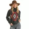Rock & Roll Denim Women's Geo Front Mock Neck Sweater 2 Rock & Roll Denim Women's Geo Front Mock Neck Sweater -Western Cowboy Equipment Shop 159339 default l
