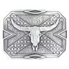 M&F Square Plate Steer Skull Buckle -Western Cowboy Equipment Shop 15940 default l