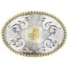 M&F J Initial Belt Buckle -Western Cowboy Equipment Shop 15946 default l
