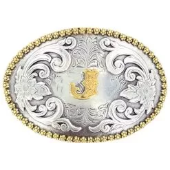 M&F J Initial Belt Buckle