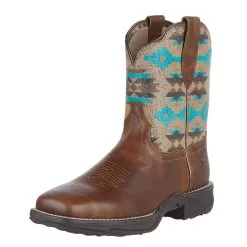 Ariat Women's Anthem Brown/Aztec Top Shortie