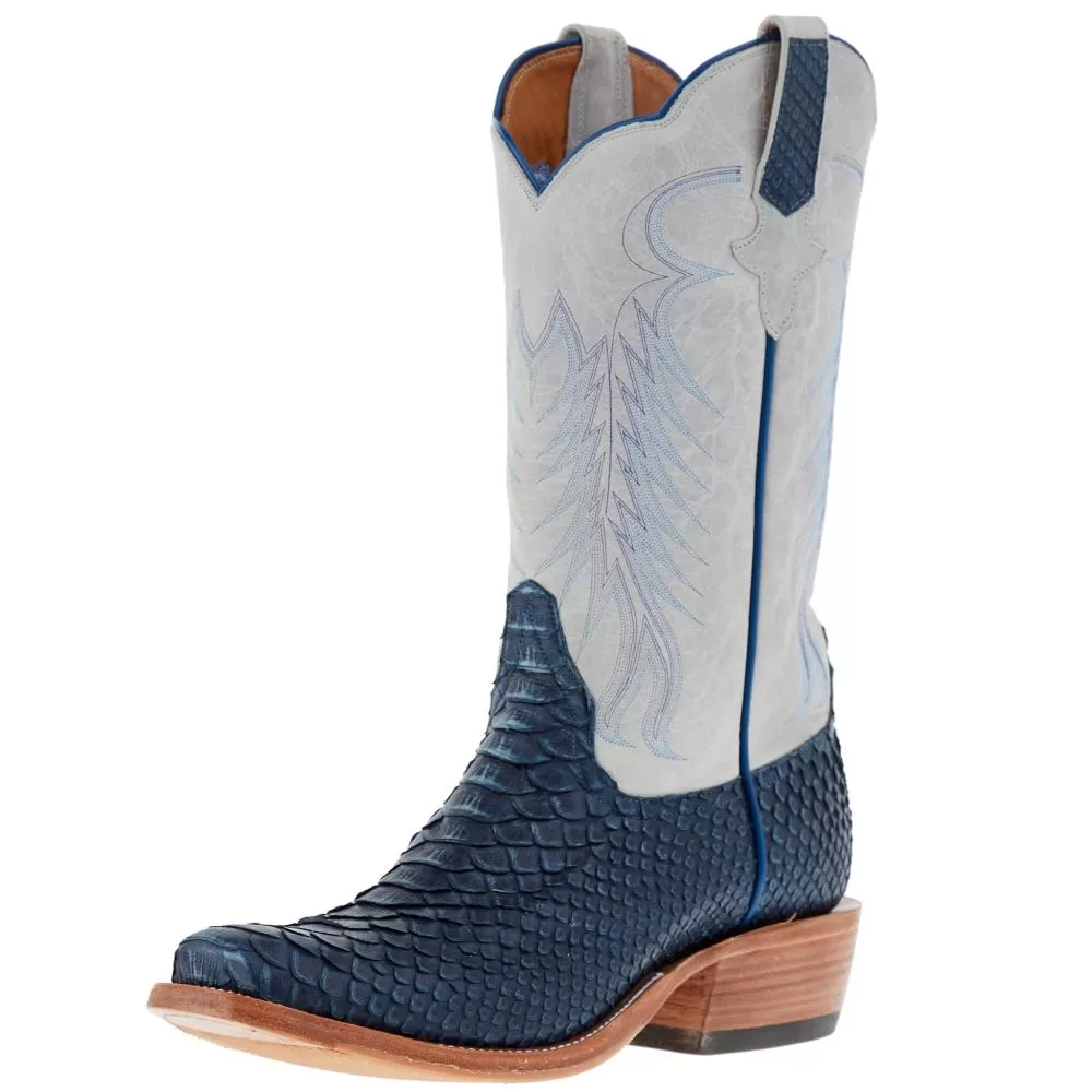 Rios Of Mercedes Men's Navy Vintage Python 13in Polar Buffamonte Cutter Toe Boot 3 Rios Of Mercedes Men's Navy Vintage Python 13in Polar Buffamonte Cutter Toe Boot