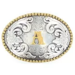 M&F A Initial Belt Buckle