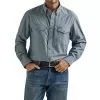 Wrangler Men's Performance Snap Long Sleeve Snap Shirt -Western Cowboy Equipment Shop 160392 default l