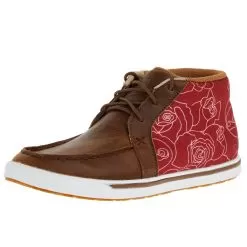 Twisted X Women's Sequoia And Scarlet Red Kicks Casual Shoe