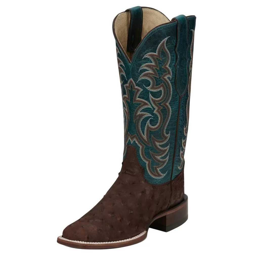 Justin Boots Women`s AQHA Cowgal Cigar Full Quill Ostrich 13 In Boot 3 Justin Boots Women`s AQHA Cowgal Cigar Full Quill Ostrich 13 In Boot
