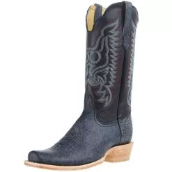 R Watson Boots Men`s Blue Cape Buffalo 13in Midnight Blue Sinatra Cowhide Top Boot
